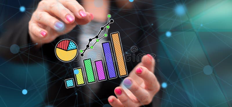 Concept of data analysis stock image