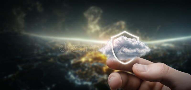 Concept data protection secure storage information stock photo