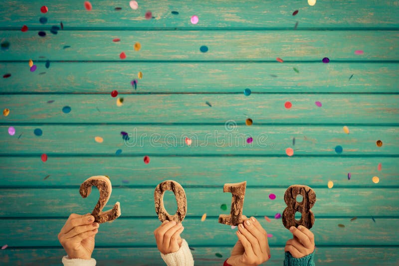 Concept 2018 de bonne année photos stock Concept 2018 de bonne année photos stock