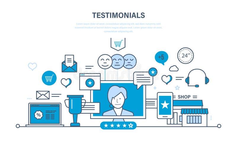 Concept de commentaires de système illustration stock Concept de commentaires de système illustration stock