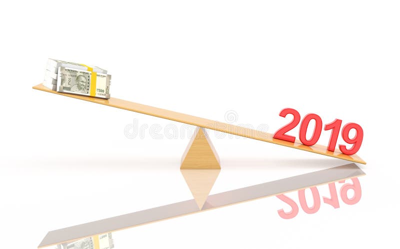 Concept de construction créatif de la nouvelle année 2019 - 3D a rendu l'image illustration stock Concept de construction créatif de la nouvelle année 2019 - 3D a rendu l'image illustration stock