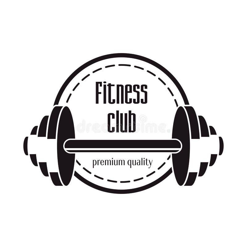 Concept de construction de logo de centre de fitness illustration de vecteur Concept de construction de logo de centre de fitness illustration de vecteur