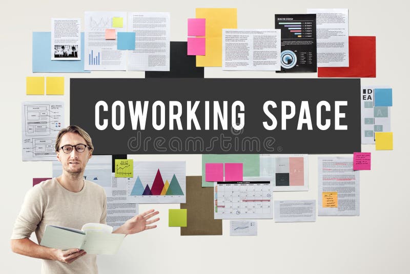 Concept de création d'entreprise de la Communauté de l'espace de Coworking photo libre de droits Concept de création d'entreprise de la Communauté de l'espace de Coworking photo libre de droits