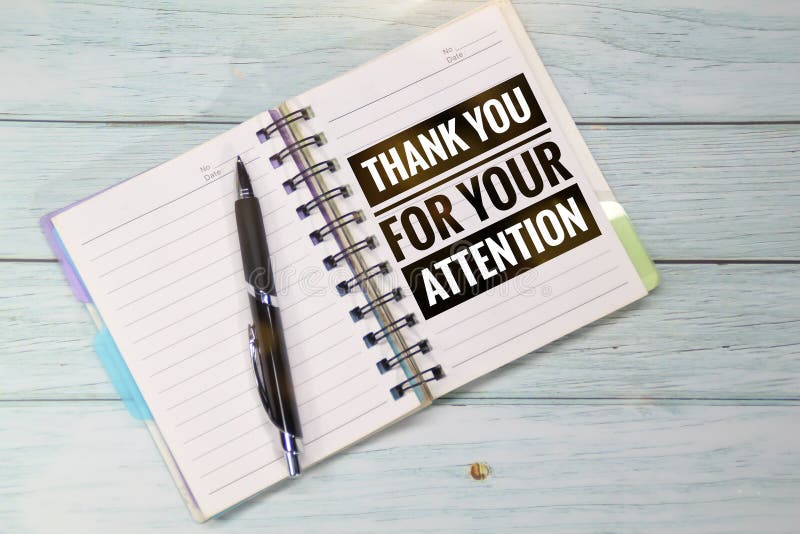 Concept Merci Pour Votre Attention Photo Stock Image Du Information Lettre