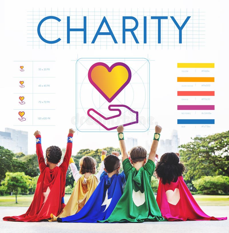 Concept de donation de charité de part de la Communauté image libre de droits