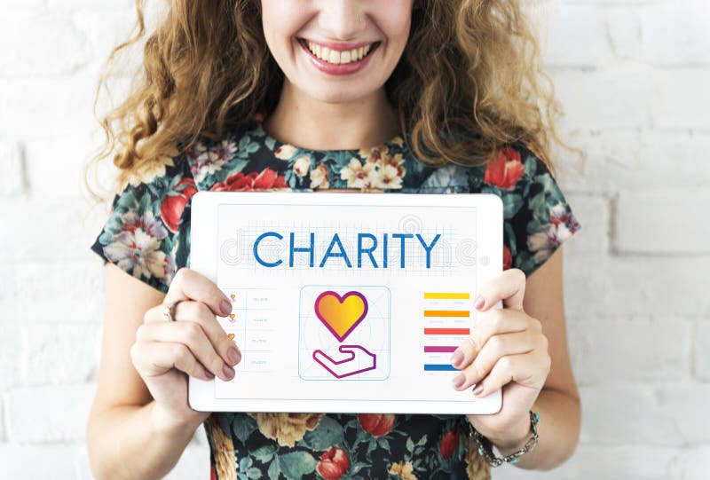 Concept de donation de charité de part de la Communauté photo stock