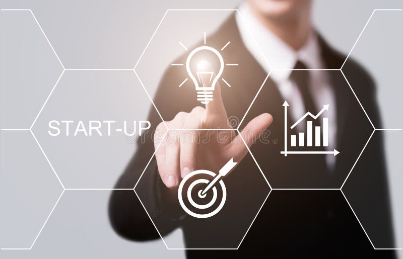 Concept de financement de démarrage de technologie d'affaires d'Internet d'esprit d'entreprise de capital-risque d'investissement photo libre de droits Concept de financement de démarrage de technologie d'affaires d'Internet d'esprit d'entreprise de capital-risque d'investissement photo libre de droits