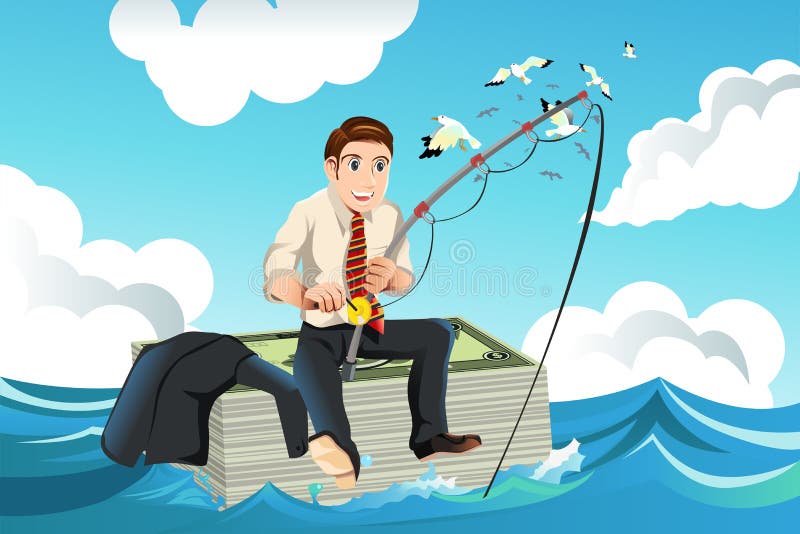 Concept de finances d'affaires illustration de vecteur Concept de finances d'affaires illustration de vecteur