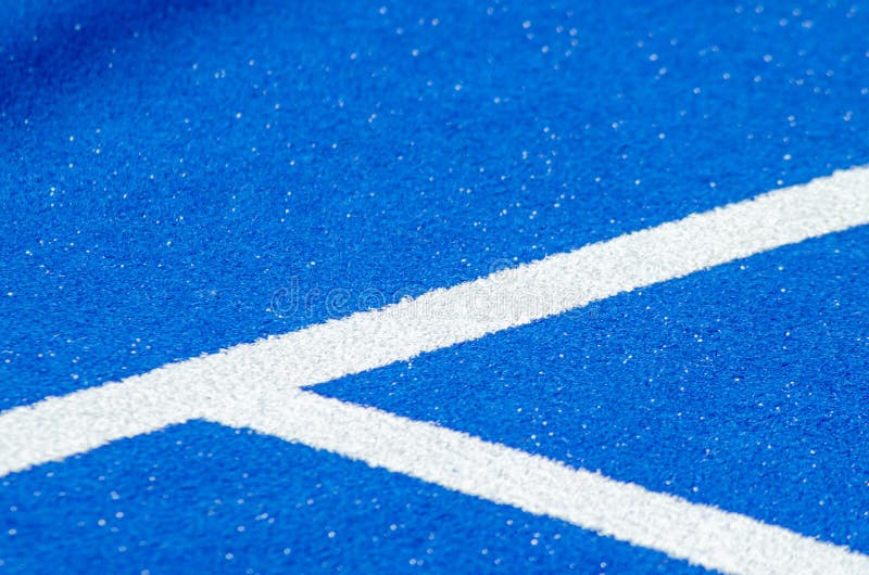 Concept de fundal pentru teren de tenis cu vâsle albastre royalty free illustration