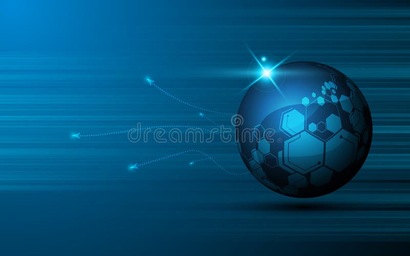 Concept de inovație de fundal pentru design pentru design-ul digital al driverului digital vectorial royalty free illustration