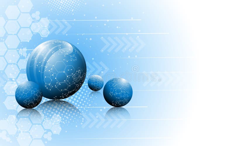 Concept de inovație științifică abstractă vectorială vector illustration