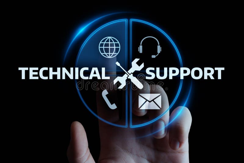 Concept de internet pentru servicii de asistență tehnică pentru clienți stock photo