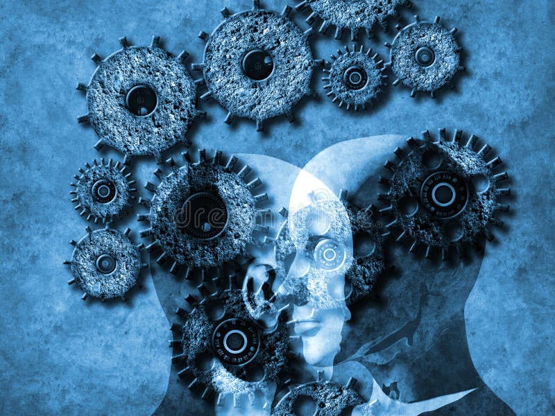 Concept de l'apprentissage automatique pour améliorer l'intelligence artificielle illustration de vecteur Concept de l'apprentissage automatique pour améliorer l'intelligence artificielle illustration de vecteur