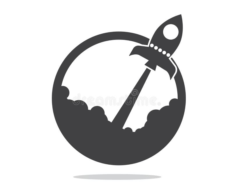 Concept de lansare a unui lansator de rachete stock illustration