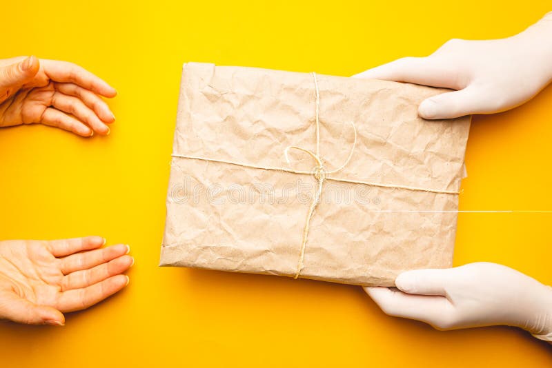 Concept de livrare fără contact stock photo