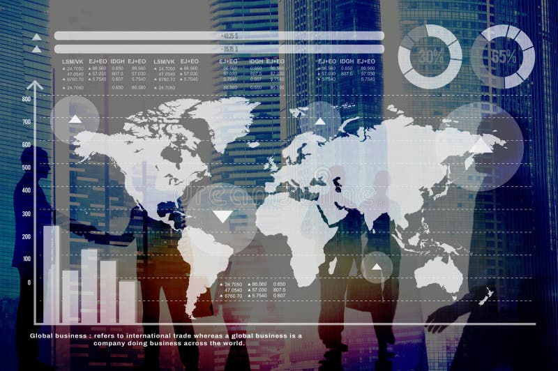 Global Business Graph Growth Finance Stock Market Concept. Global Business Graph Growth Finance Stock Market Concept