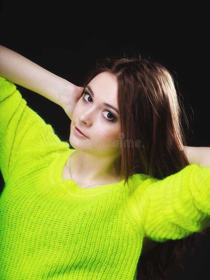 Download Concept De Personnes - Portrait D'adolescente Photo stock - Image du couleur, jeunesse: 45361458