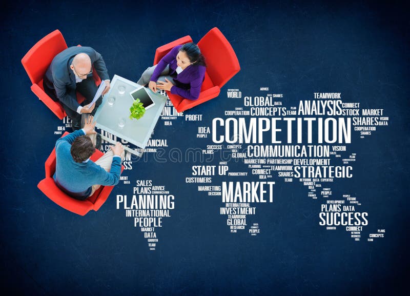 Concept de planification du marché d'affaires de compétition globale