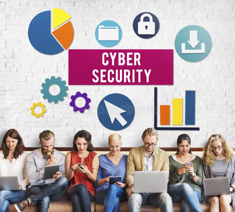 Concept de protecție a securității informatice împotriva vieții private royalty free stock photography