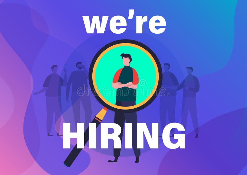 Concept de recrutement Nous vous engageons illustration de vecteur Conception graphique de personnage de dessin animé plat illustration de vecteur Concept de recrutement Nous vous engageons illustration de vecteur Conception graphique de personnage de dessin animé plat illustration de vecteur
