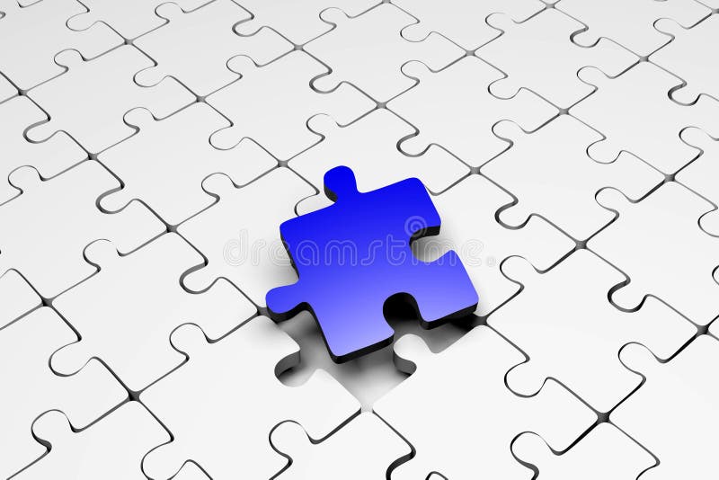 Concept de rezolvare a problemei Puzzle Puzzle Puzzle Solution... stock illustration