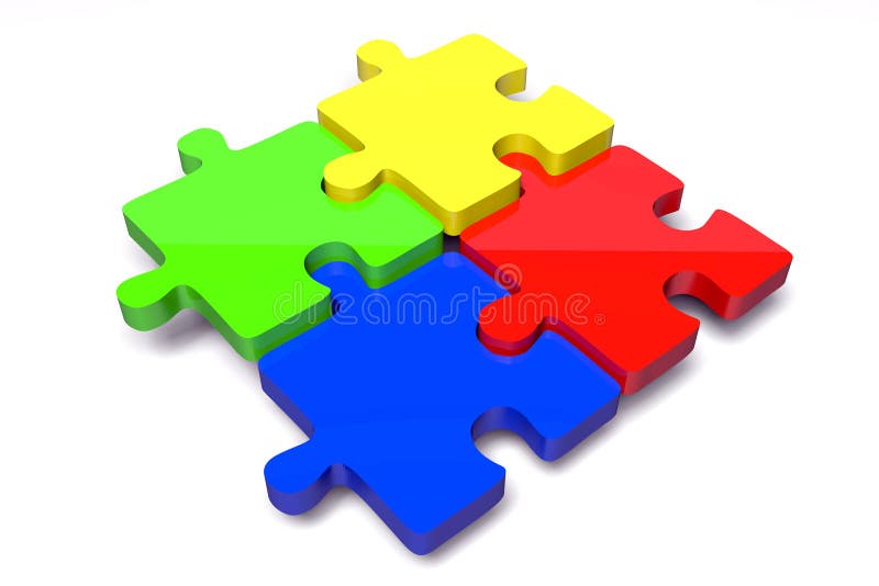 Concept de rezolvare a problemei Puzzle Puzzle Puzzle Solution... royalty free illustration