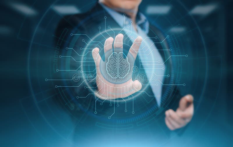 Concept de rețea internet pentru învățare prin inteligență artificială digitală a inteligenței digitale stock photos