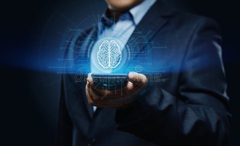 Concept de rețea internet pentru învățare prin inteligență artificială digitală a inteligenței digitale stock photo