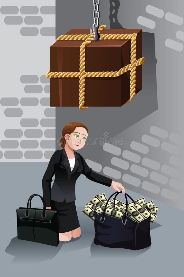 Concept de risque commercial illustration de vecteur Concept de risque commercial illustration de vecteur