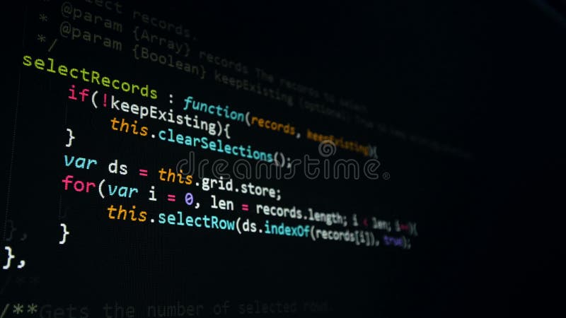 Concept de securitate informatică. cod hackeri pe ecran 4k. stock video footage