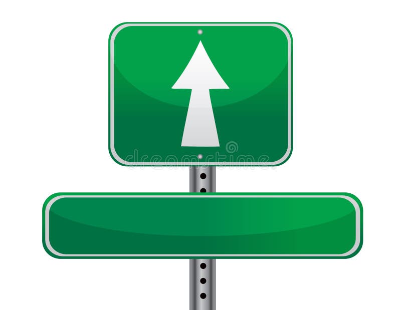Concept de signe de route illustration libre de droits Concept de signe de route illustration libre de droits