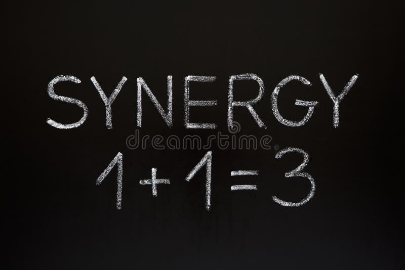 1 Plus 1 = 3 - Synergy Concept Stock Photo, Picture and Royalty Free Image.  Image 24883088.
