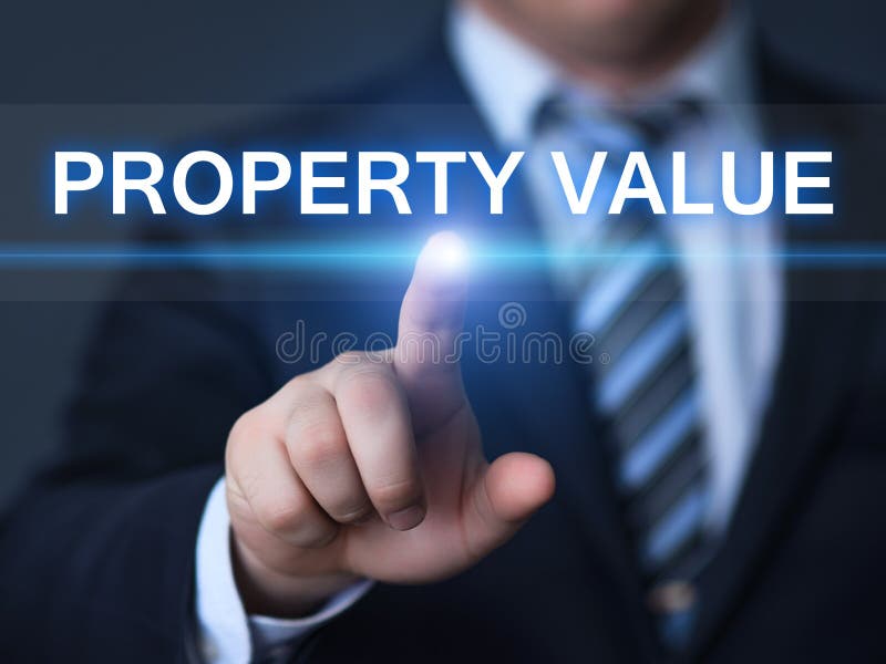 Property Value Real Estate Market Internet Business Technology Concept. Property Value Real Estate Market Internet Business Technology Concept.