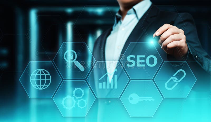 Concept de technologie d'affaires d'Internet de site Web du trafic de rang de SEO Search Engine Optimization Marketing illustration libre de droits Concept de technologie d'affaires d'Internet de site Web du trafic de rang de SEO Search Engine Optimization Marketing illustration libre de droits