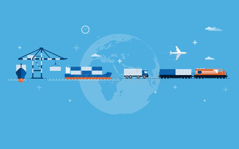 Concept de transport du monde illustration stock Concept de transport du monde illustration stock