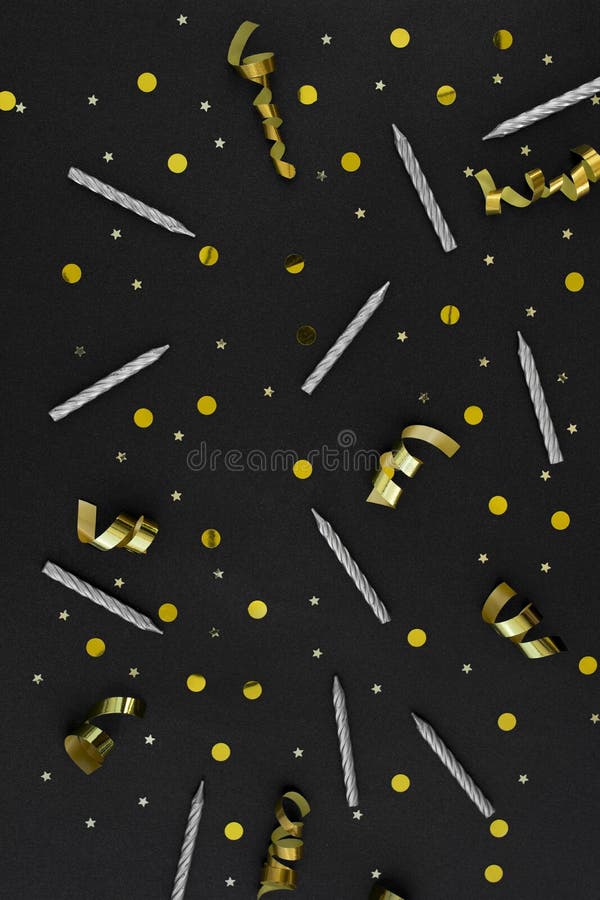 Concept de zi de naștere elegant și plat. fotografie de calitate superioară royalty free stock photos