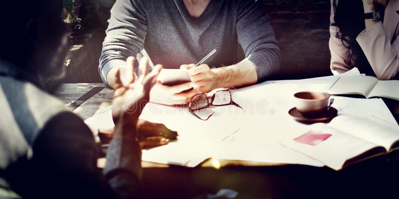 Concept de întâlnire pentru arhitectură de business interior stock photos
