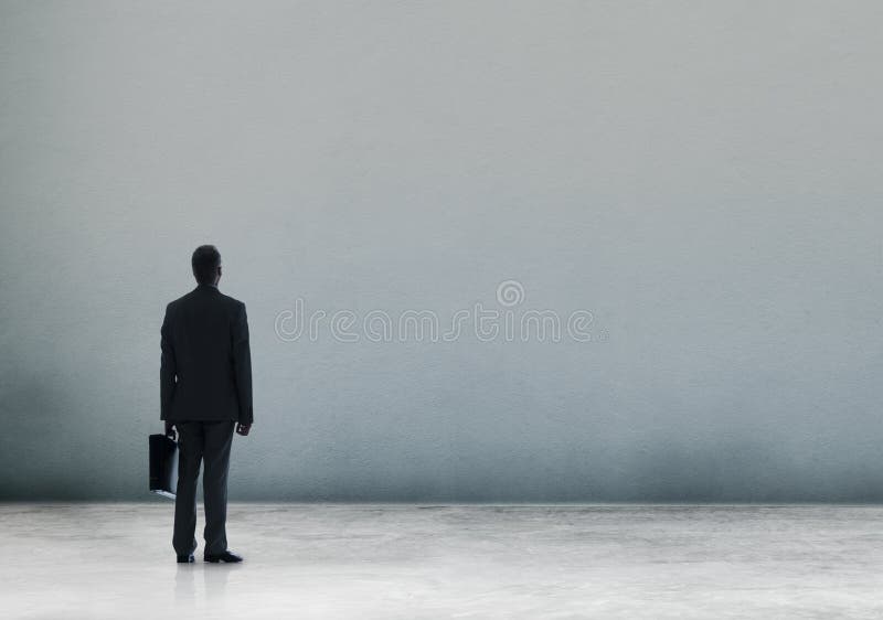 Concept debout de Professional Occupation Looking d'homme d'affaires images stock