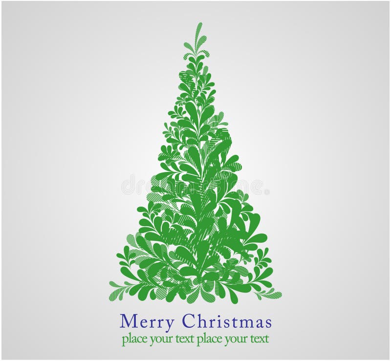 Concept design christmas fur-tree. vector illustration Concept design christmas fur-tree. vector illustration