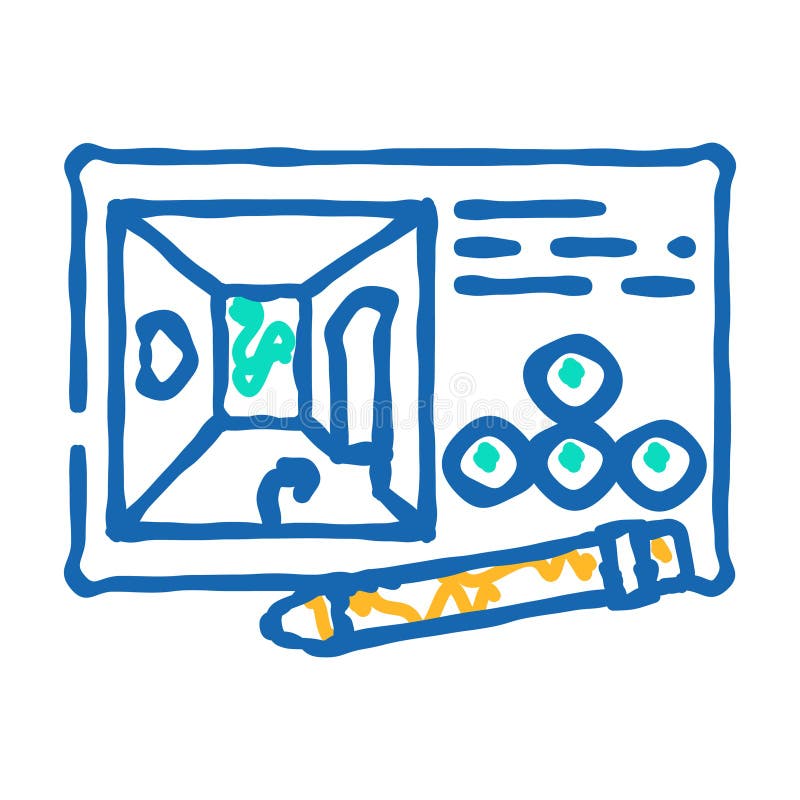 Concept design game development icon doodle illustration vector illustration