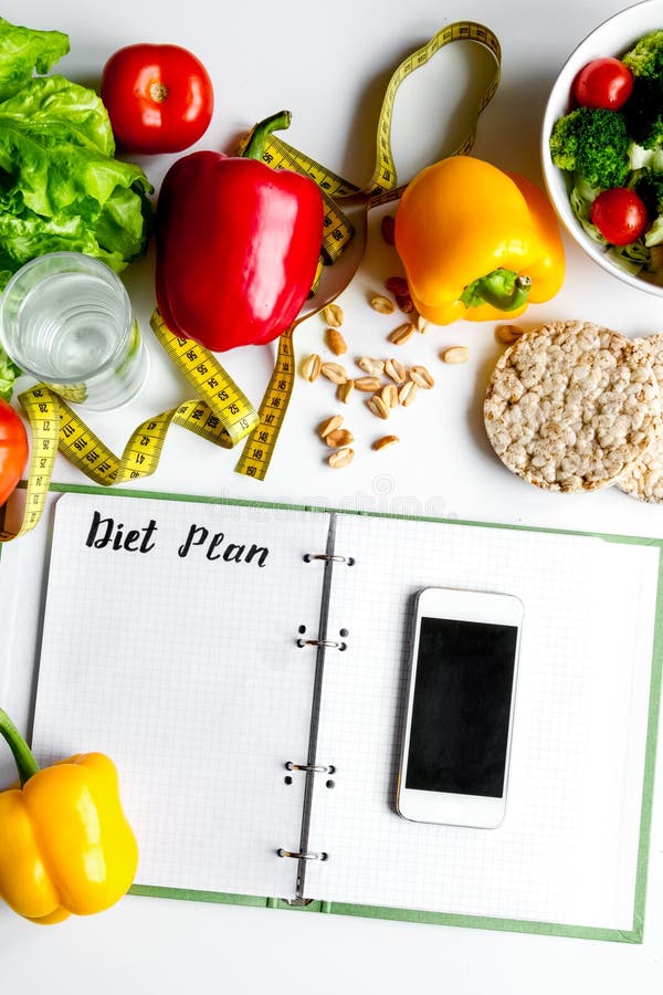 Download Concept Diet, Slimming Plan With Vegetables Top View Mock Up Stock Photo - Image of vegetables ...