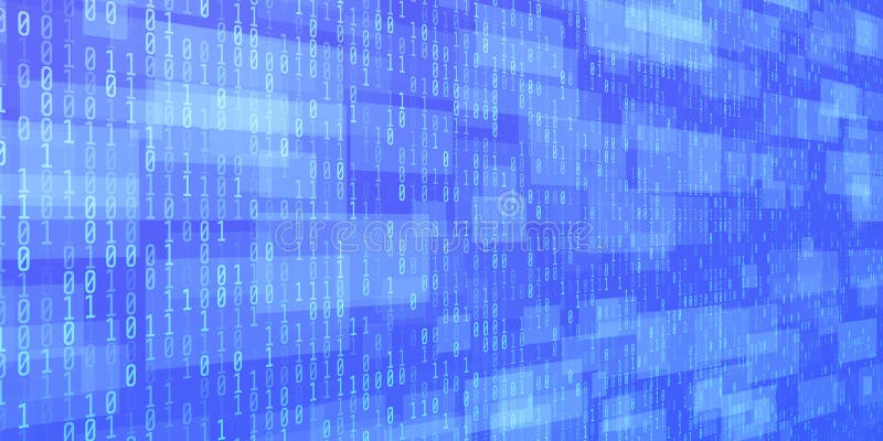 Concept digital data technology. Spațiu cibernetic futurist albastru. Ilustrație vectorială stock illustration