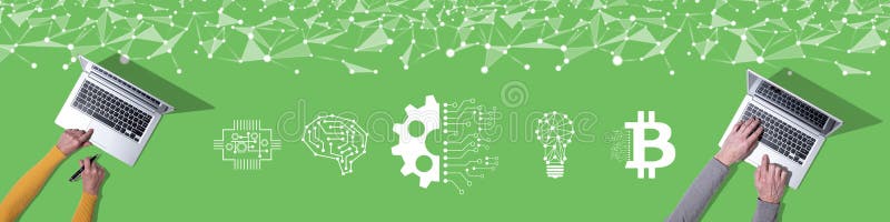 Concept of digital disruption royalty free stock images