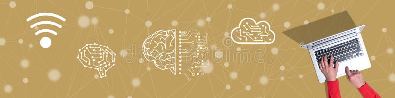 Concept of digital disruption royalty free stock images