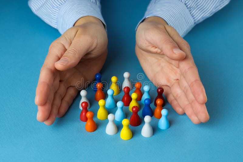 Concept of Diversity, Inclusion and Equality, Inclusion concept stock photography