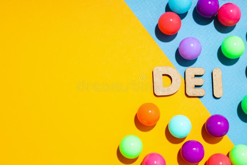 Concept of Diversity, Inclusion and Equality, space for text stock photo