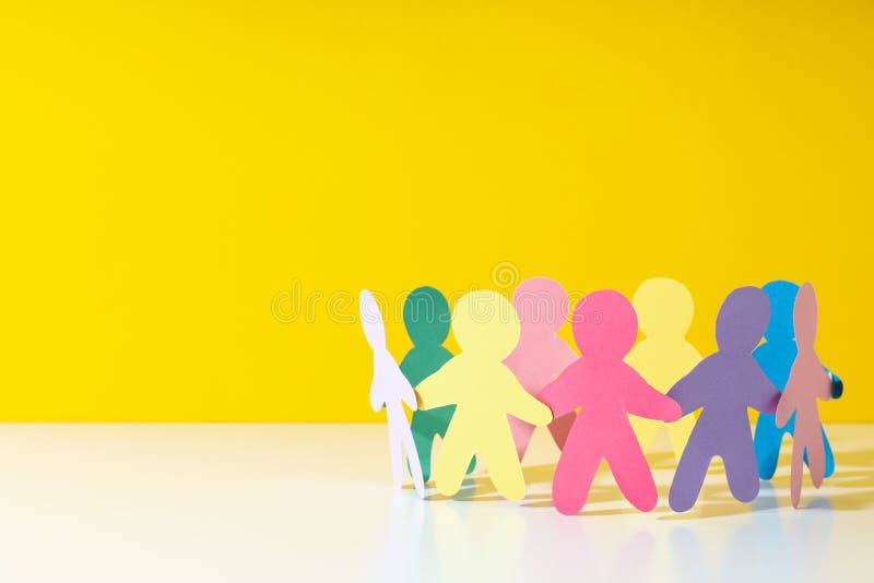 Concept of Diversity, Inclusion and Equality, space for text royalty free stock image
