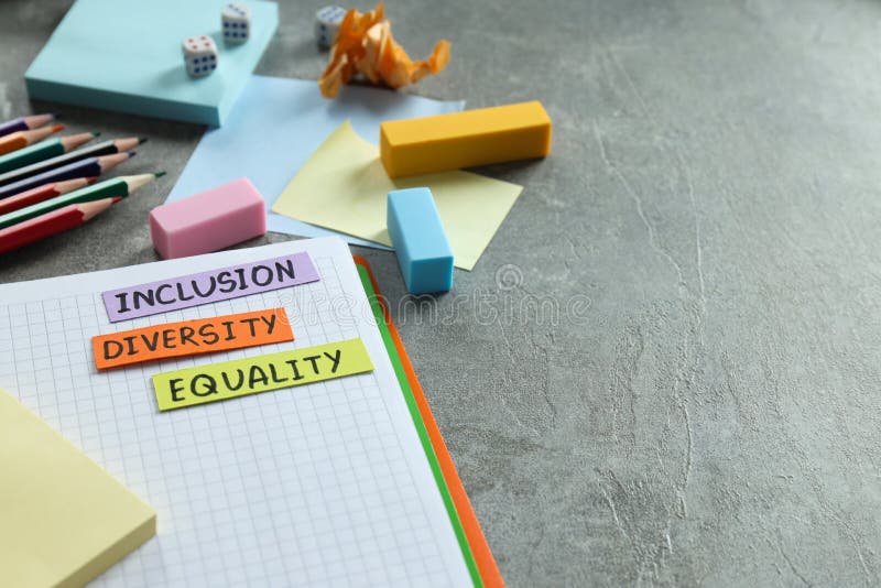 Concept of Diversity, Inclusion and Equality, space for text stock photos