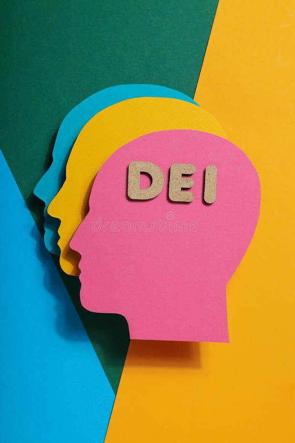 Concept of Diversity, Inclusion and Equality, space for text stock photo