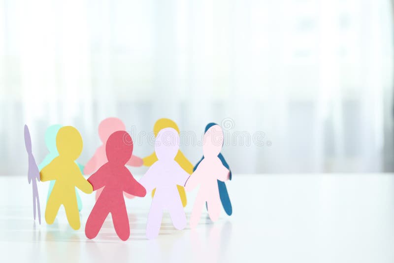 Concept of Diversity, Inclusion and Equality, space for text royalty free stock photography